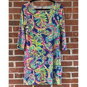 Lilly Pulitzer Pima Cotton Shift Dress M Paisley
